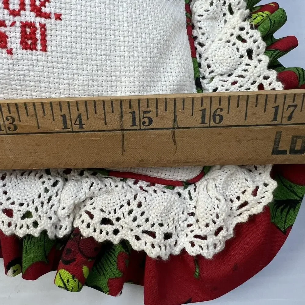 Handmade christmas pillow
